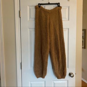 SKIMS, size L/XL cozy pants- jogger style. Carmel color.